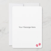 ボクサードッグパーソナライズされたハッピーバースデー カード (裏面)