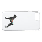 ボクサードッグブリードナチュラルボホフローラシルエットCas Case-Mate iPhoneケース (裏面(横))