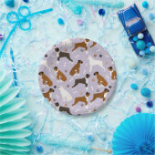 ボクサードッグボーンズアンドポーズ紙プレート ペーパープレート (パーティー)