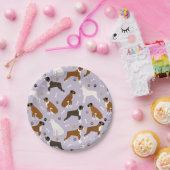 ボクサードッグボーンズアンドポーズ紙プレート ペーパープレート (パーティー)