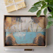 ボクサードッグポートレートデジタルオイルペインティングデコップページ 薄葉紙 (ギフト)