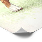 ボクサードッグポートレートポスタープリント ポスター (角)