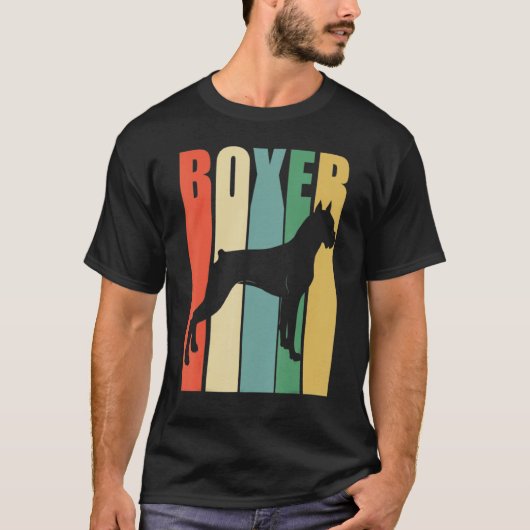 ボクサードッグレトロ Tシャツ (正面)