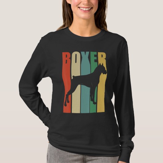 ボクサードッグレトロ Tシャツ (正面)