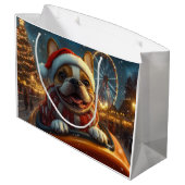 ボクサードッグローラーコースタークリスマス ラージペーパーバッグ (裏面アングル)