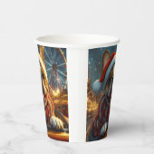 ボクサードッグローラーコースタークリスマス 紙コップ (右)