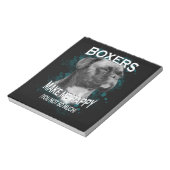 ボクサードッグ動物愛好家アート文字 ノートパッド (回転)