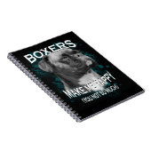 ボクサードッグ動物愛好家アート文字 ノートブック (右側)