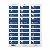 ボクサードッグ差出人住所ラベル ラベル (フルシート)