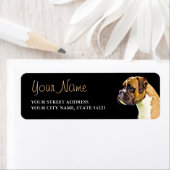 ボクサードッグ差出人住所ラベル ラベル (インサイチュ)