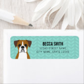 ボクサードッグ差出人住所ラベル ラベル (インサイチュ)