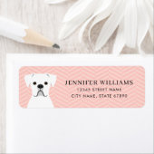 ボクサードッグ差出人住所ラベル ラベル (インサイチュ)