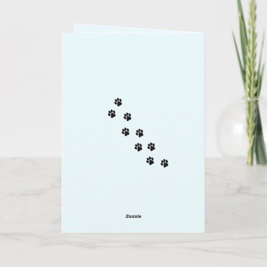 ボクサードッグ誕生日おもしろい シーズンカード (裏面)