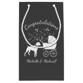 ボクサードッグ赤ちゃんシャワーパピー スモールペーパーバッグ (裏面)