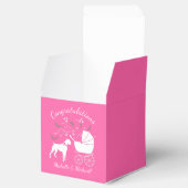 ボクサードッグ赤ちゃんシャワーピンクの少女 フェイバーボックス (オープン)