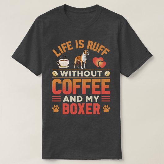 ボクサードッグ6 Tシャツ (デザイン正面)