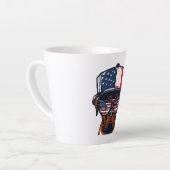 ボクサードッグ7月4日 カフェラテマグ (左アングル)