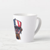 ボクサードッグ7月4日 カフェラテマグ (右アングル)