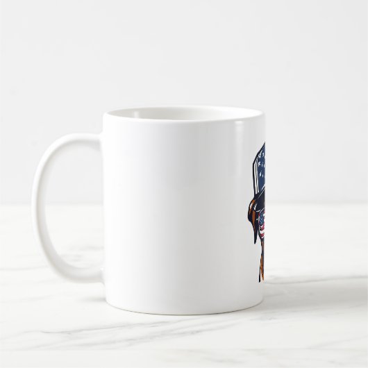 ボクサードッグ7月4日 コーヒーマグカップ (左)
