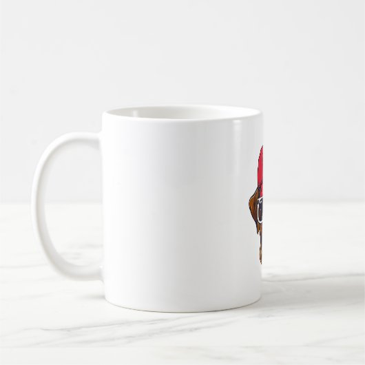 ボクサードッグ アメリカ コーヒーマグカップ (左)