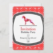 ボクサードッグ・カーロ 招待状 (裏面)