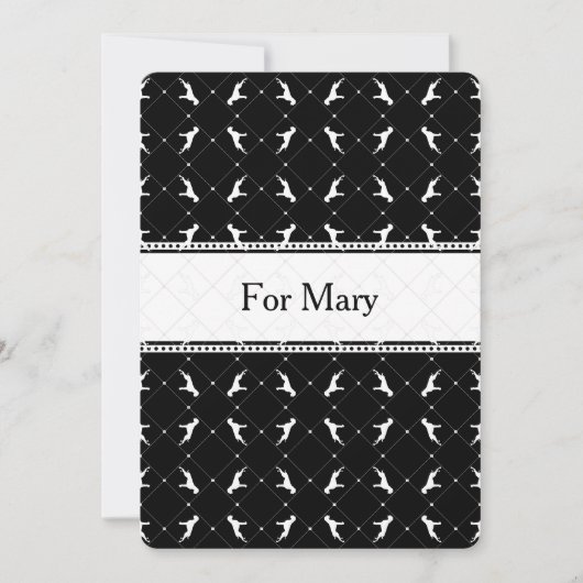 ボクサードッグ・カーロ 招待状 (正面)