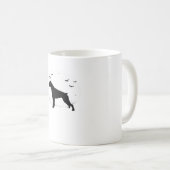 ボクサードッグ – ハロウィンムーンシルエットクラシックT-Sh コーヒーマグカップ (正面右)