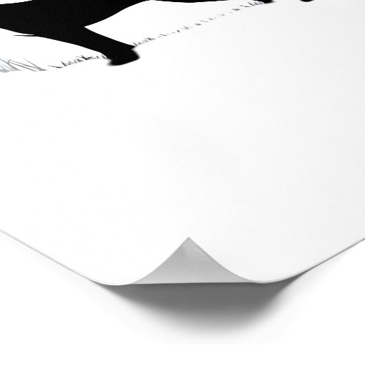 ボクサードッグ – ハロウィンムーンシルエットクラシックT-Sh ポスター (角)