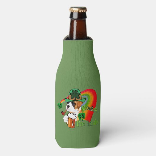 ボクサードッグSt patricks day ボトルクーラー (ボトル正面)