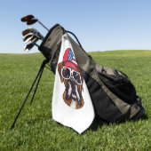 ボクサードッグUSA ゴルフタオル (グリーン)