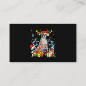 ボクサードトインデナークリスマスツリーライトパジャマXm 名刺 (裏面)