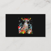 ボクサードトインデナークリスマスツリーライトパジャマXm 名刺 (正面)