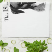 ボクサーハッピー顔 キッチンタオル (折り畳み)