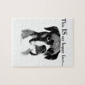 ボクサーハッピー顔 ジグソーパズル (横)