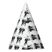 ボクサーハッピー顔 パーティーハット (裏面)