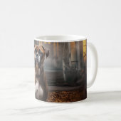 ボクサーハロウィーンおばけ コーヒーマグカップ (正面右)