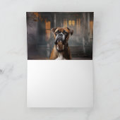 ボクサーハロウィーン怖い カード (内部)