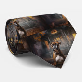 ボクサーハロウィーン怖い ネクタイ (ロール)