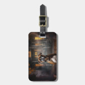 ボクサーハロウィーン怖い ラゲッジタグ (正面縦)