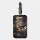 ボクサーハロウィーン怖い ラゲッジタグ (裏面縦)