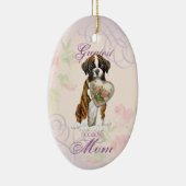 ボクサーハートママセラミックオーナメント セラミックオーナメント (右)