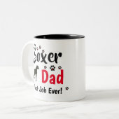 ボクサーパパ- Boxer Dog GivesGives ツートーンマグカップ (正面左)