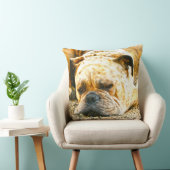 ボクサーパピードッグウォーターカラー油絵を描アート クッション (椅子)