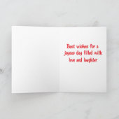 ボクサーパピードッグハッピーバースデーカード – Verse カード (内部)