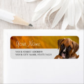 ボクサーパピー差出人住所ラベル ラベル (インサイチュ)