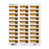 ボクサーパピー差出人住所ラベル ラベル (フルシート)