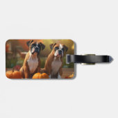 ボクサーパピー秋デライトカボチャ ラゲッジタグ (裏面横)