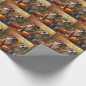 ボクサーパピー秋デライトカボチャ ラッピングペーパー (角)