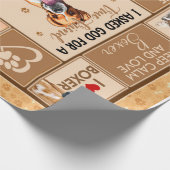 ボクサーパーソナライズされたドウケット ラッピングペーパー (角)