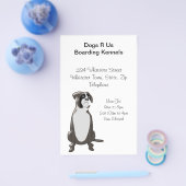 ボクサーパーソナライズされたドグデザイン搭乗ケネル チラシ (シングル)